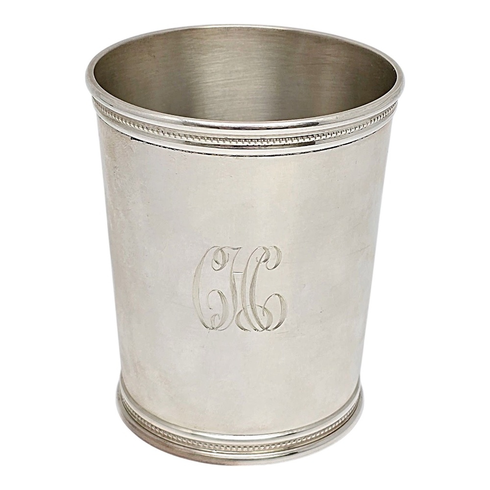 Mark J. Scearce Sterling Silver Gerald R Ford Mint Julep Cup w/Monogram #21026